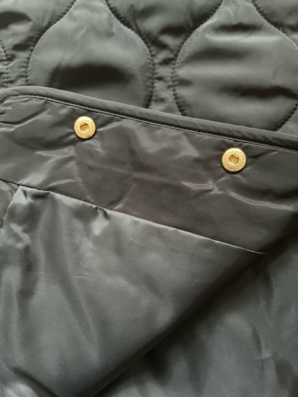 Michael Kors Black Quilted Snap-Front Vest - Picture 5 of 8